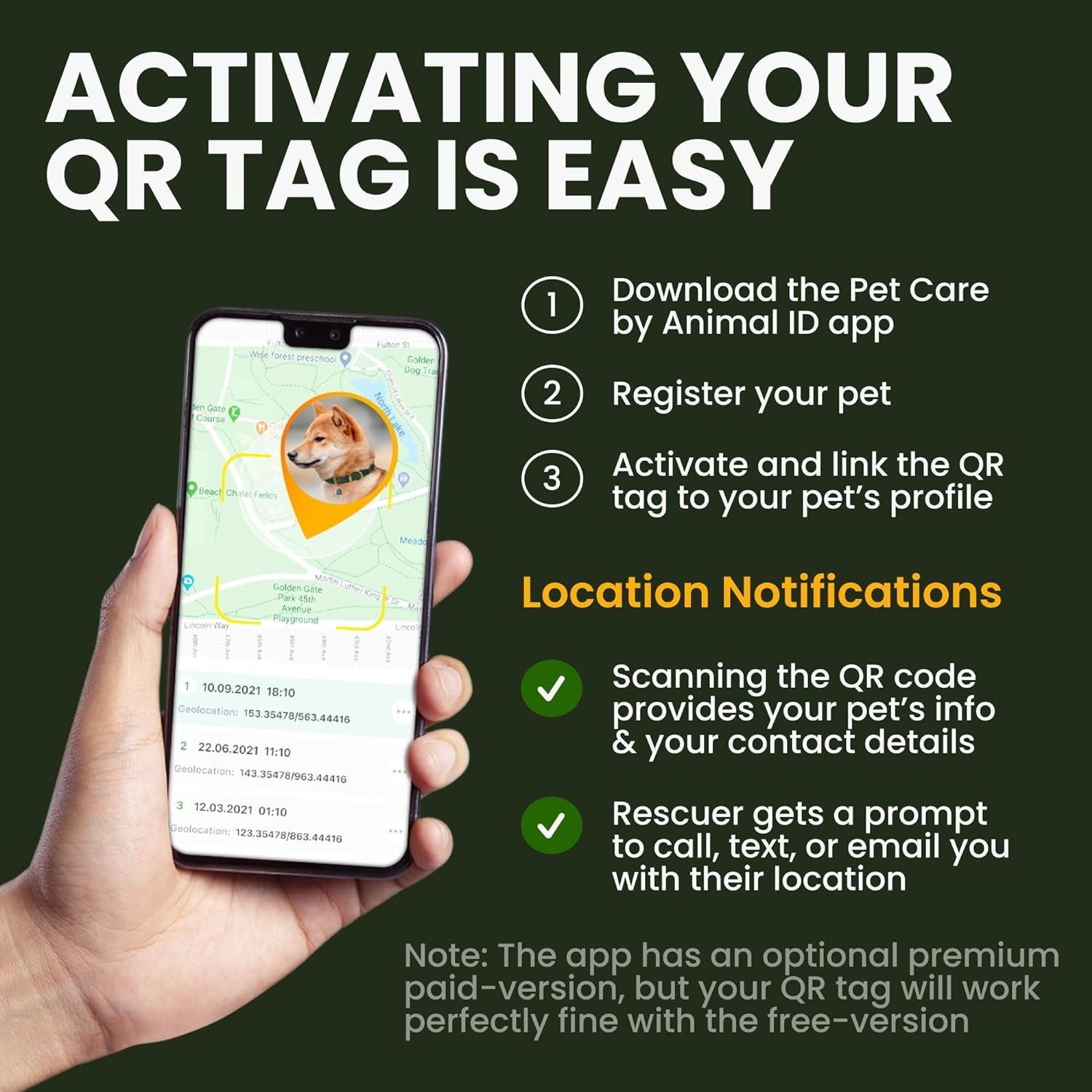 BRONZEDOG Leather Collar with QR Tag for Small Dogs & Cats - HuckMB Pet Supply