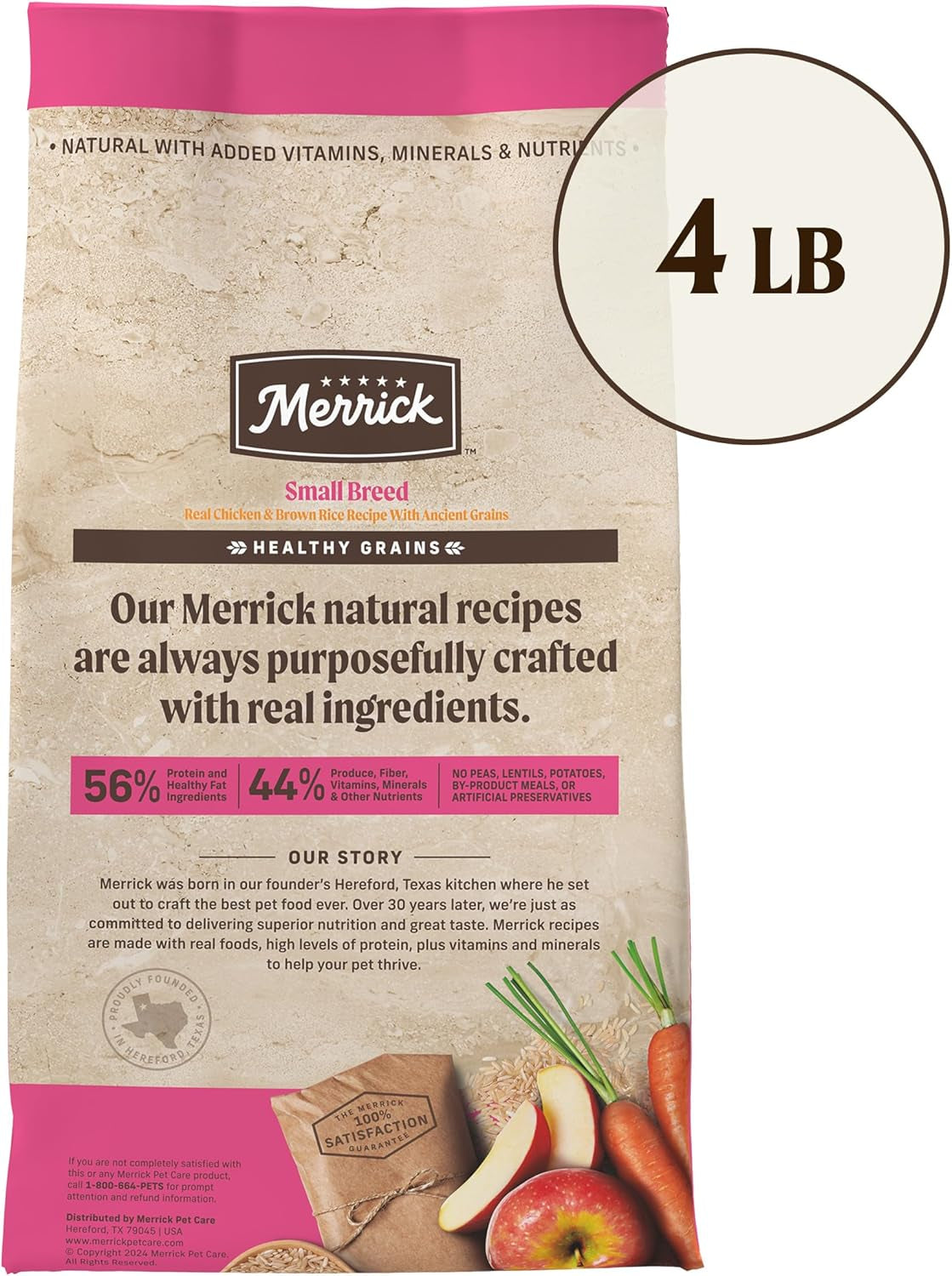 Merrick Small Breed Dry Dog Food: Healthy Grains Kibble - HuckMB Pet Supply