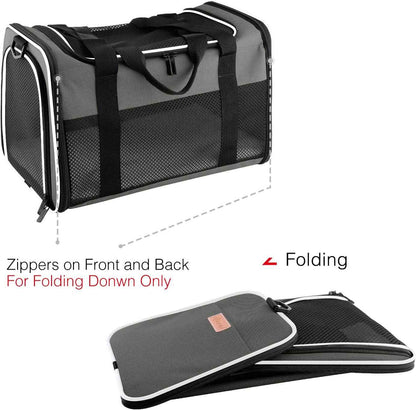 Airline Approved Soft-Sided Pet Carrier for Cats and Dogs