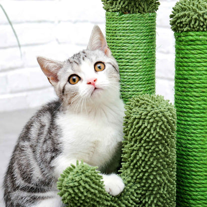 23" Cactus Cat Scratcher Post with Sisal Surface for Cats