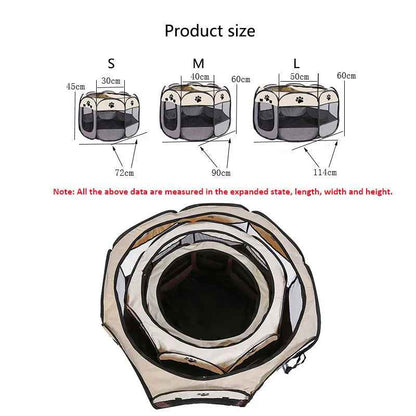 Foldable Pet Nest Tent: Secure Space for Cats & Dogs