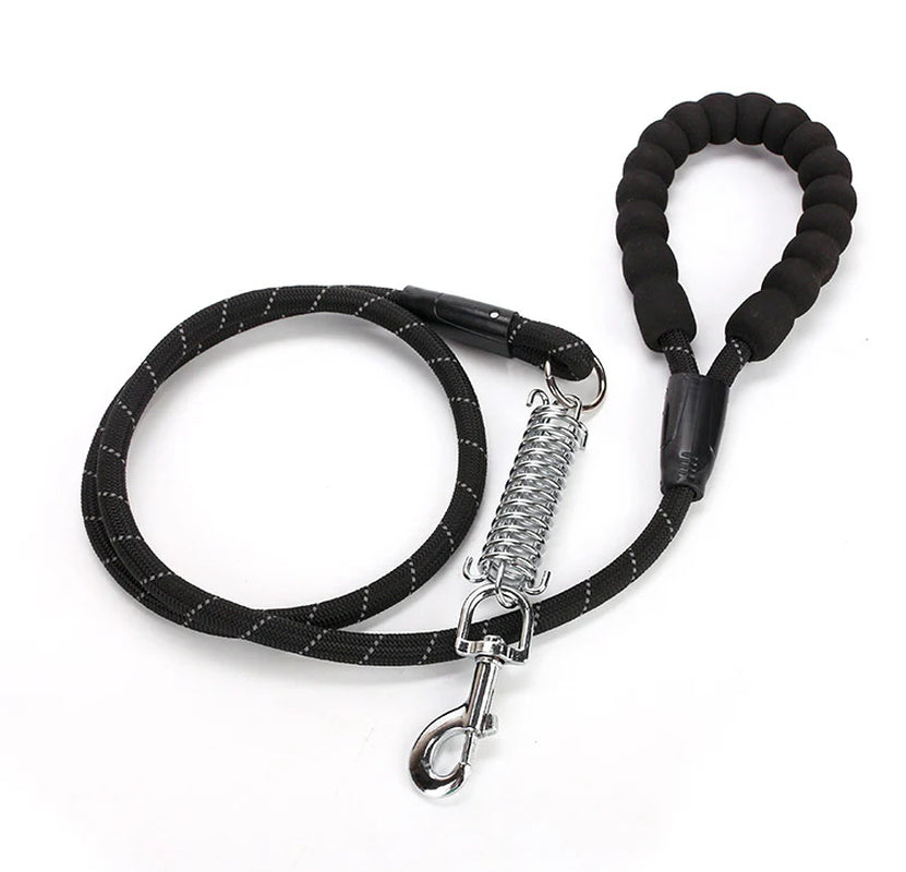 Pet Leash Reflective Nylon Spring Safety Tether Loop Rope - HuckMB Pet Supply