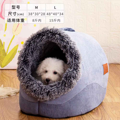 WarmNest Cozy Cave: Self-Warming Tent Bed for Cats and Dogs