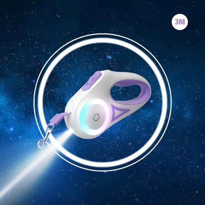 GlowPaw LED Retractable Pet Leash