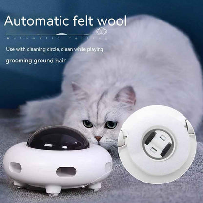 WhirlPlay UFO Teaser: Smart USB Cat Feather Toy for Fun