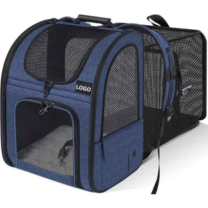 Durable Expandable Pet Backpack for Travel & Adventures