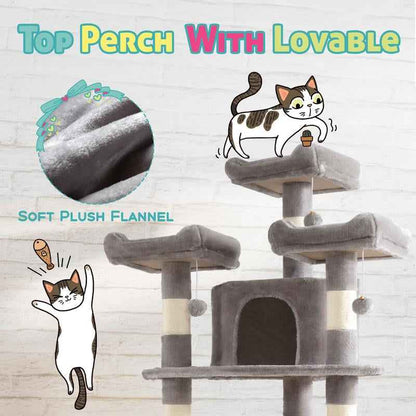 Corner Cat Tree Space Saver Indoor Cats