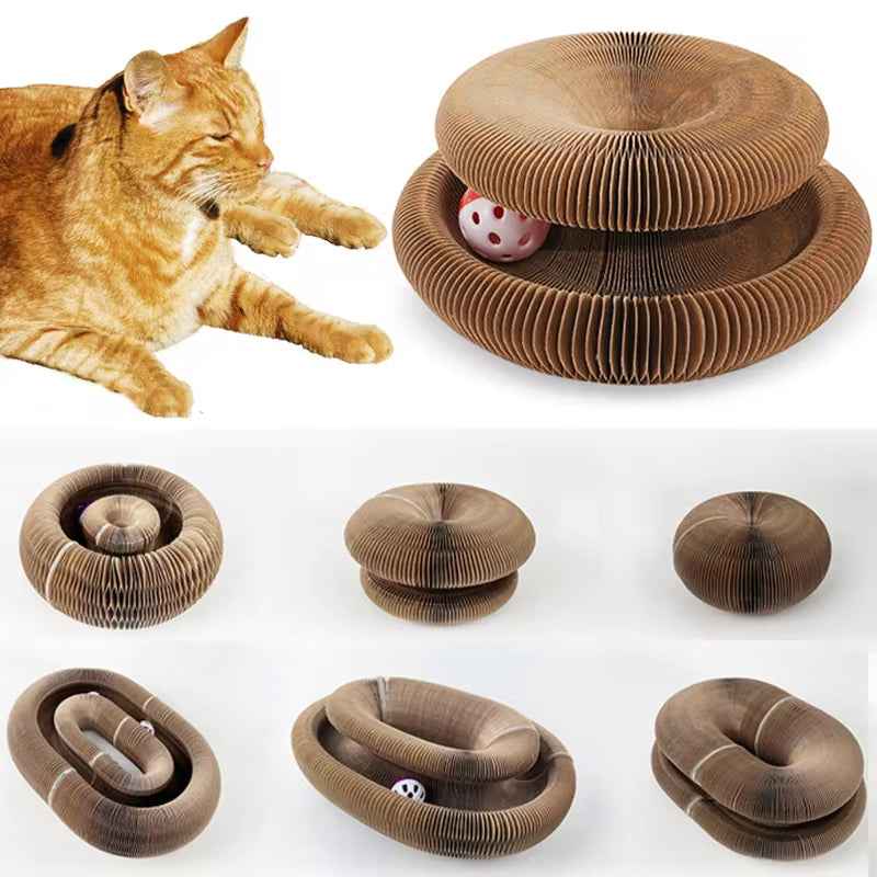 Foldable Cat Scratch Board Toy