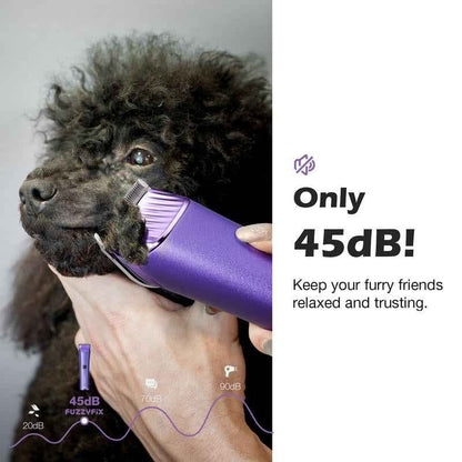 Cordless Dog Grooming Clippers with 5-in-1 Adjustable Blades