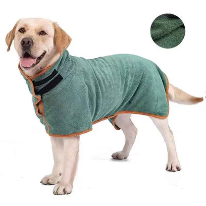 Quick Drying Absorbent Dog Bathrobe Towel for Pets