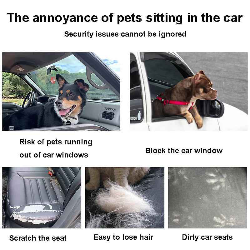 Foldable Dog Car Seat Cover: Secure Travel Hammock