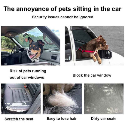 Foldable Dog Car Seat Cover: Secure Travel Hammock