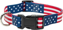 Classic American Flag Dog Collar - Adjustable & Durable