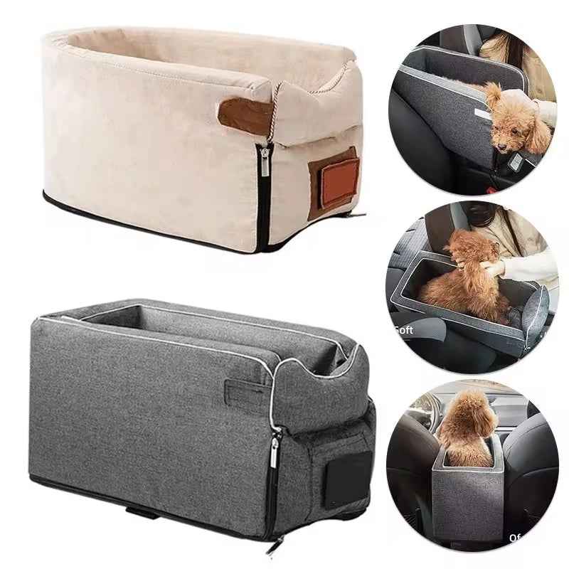 Portable Dog Car Seat for Safe Pet Travel - Small Breeds
