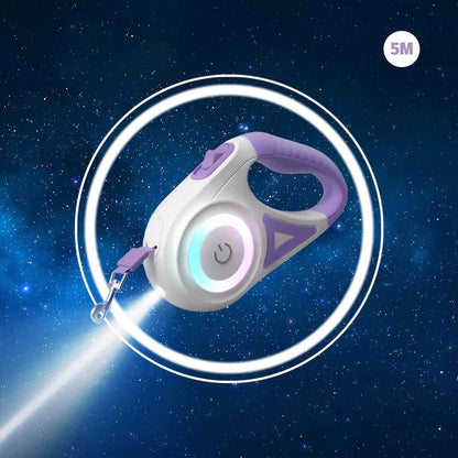 GlowPaw LED Retractable Pet Leash