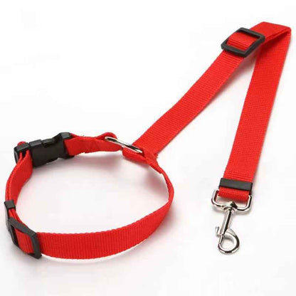 SafeRide DuoLeash: 2-in-1 Dog Car Seat Belt & Walking Leash