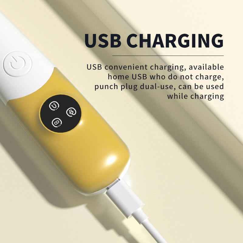 Quiet Cordless Pet Hair Trimmer: LED, Waterproof & Low Noise