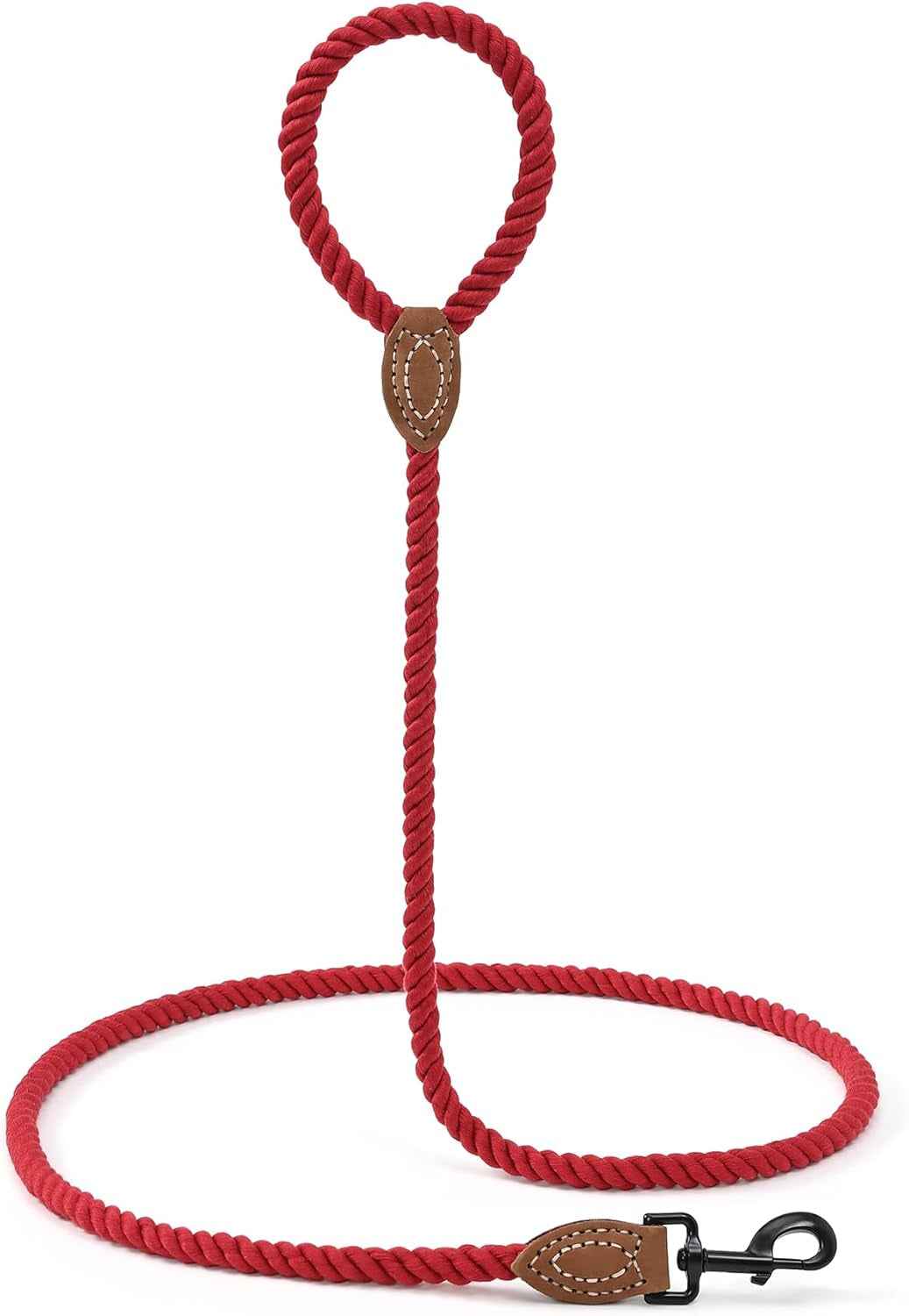 Braided Cotton Dog Leash - Durable & Stylish for Large Dogs