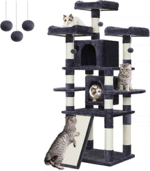67-Inch Cat Tree: Multi-Level Fun for Large Cats