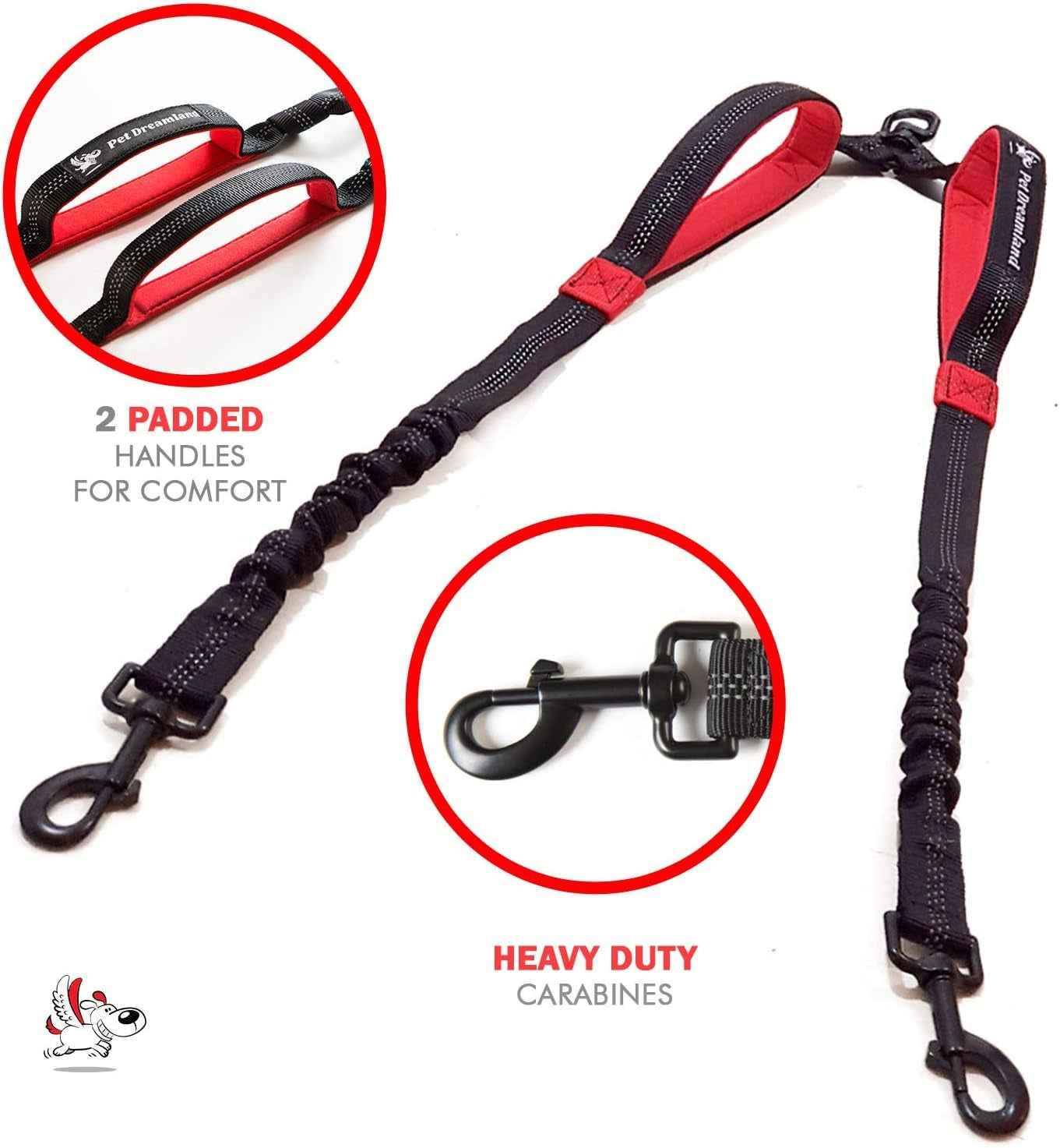 Tangle-Free Dual Dog Leash Coupler for Safe and Smooth Walks