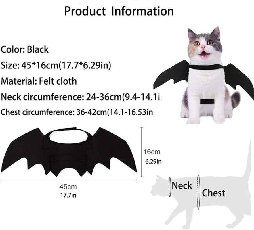 Pet Bat Wings Halloween Costume: Perfect Cat & Puppy