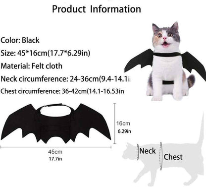 Pet Bat Wings Halloween Costume: Perfect Cat & Puppy