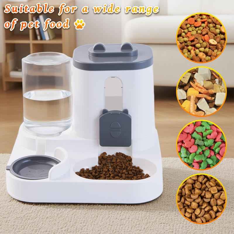 Automatic Cat Feeder and Water Dispenser Set