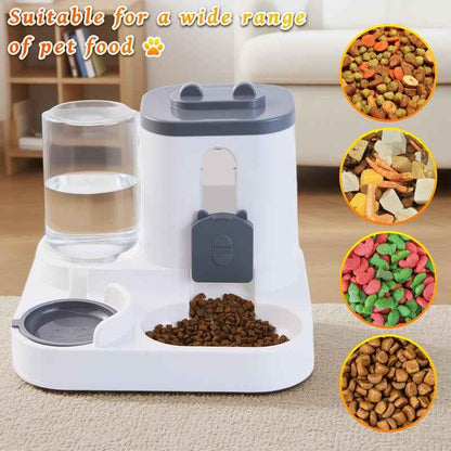 Automatic Cat Feeder and Water Dispenser Set