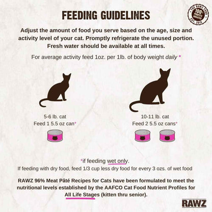 Natural Pate Wet Cat Food: Rawz Turkey & Liver, No BPA