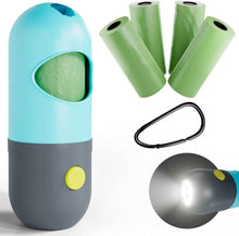 Dog Poop Bag Dispenser with Flashlight