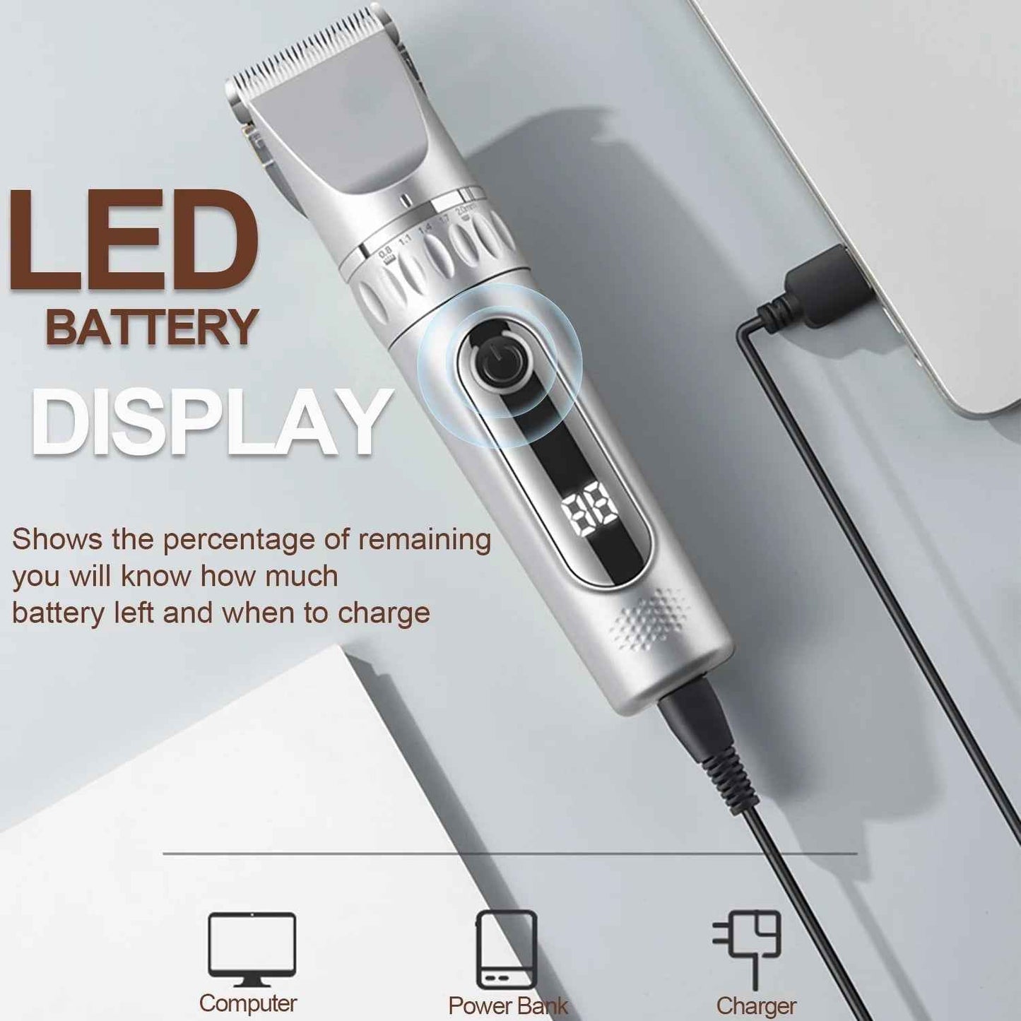 MoonSun Pet Clippers: Professional Home Grooming Kit