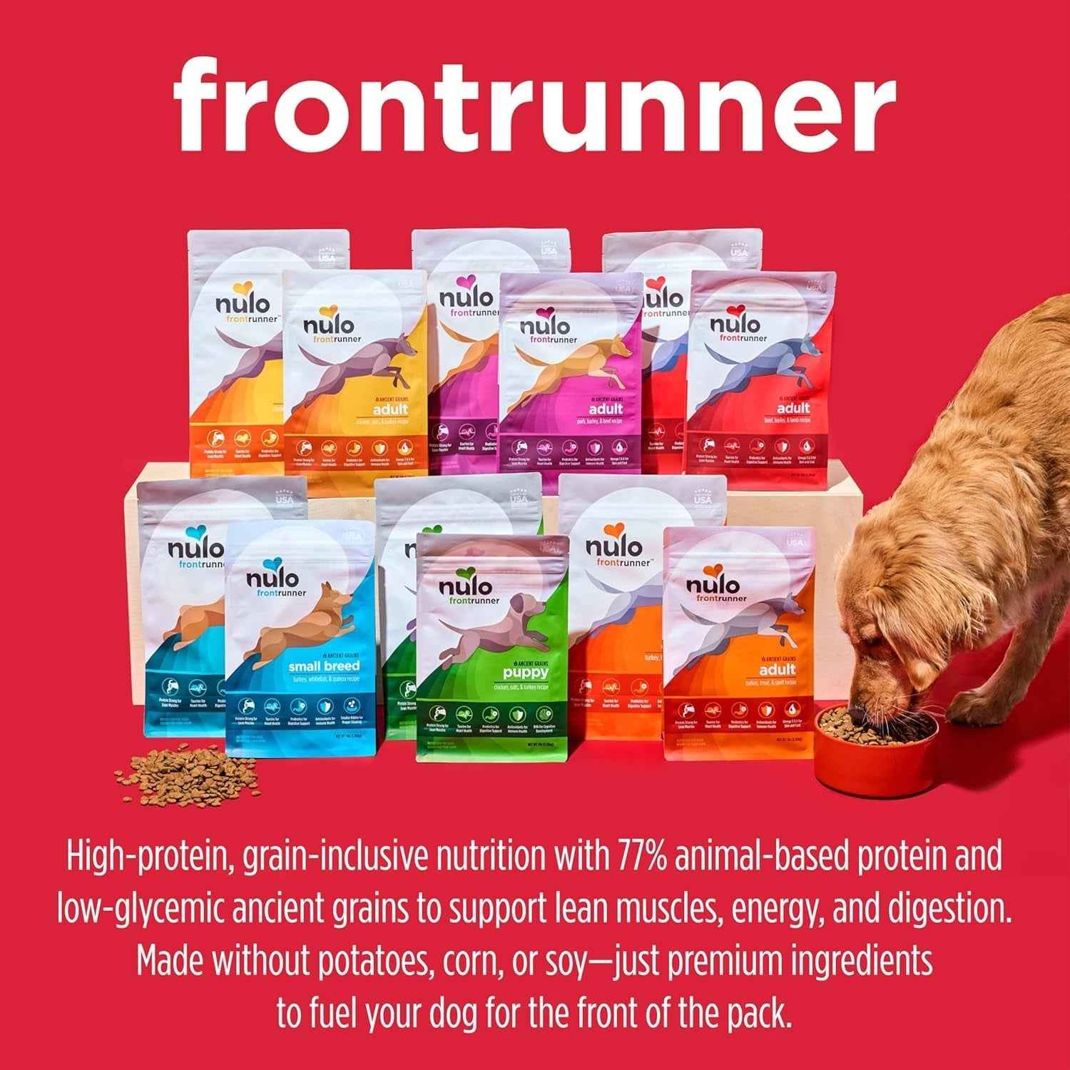 Nulo Frontrunner Ancient Grains High-Protein Dog Food 25lb