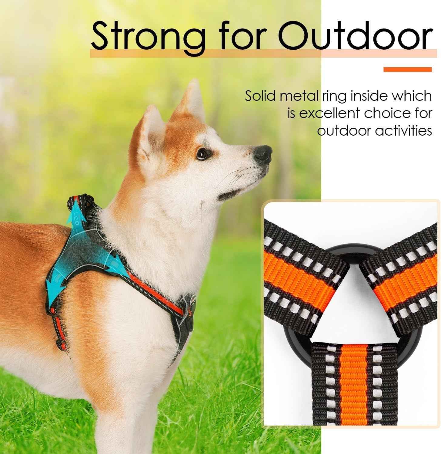 No Choke Dog Harness: Step-In, Escape-Proof for Large Dogs