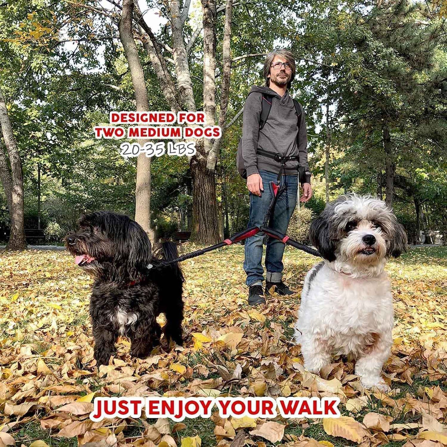 Tangle-Free Dual Dog Leash Coupler for Safe and Smooth Walks