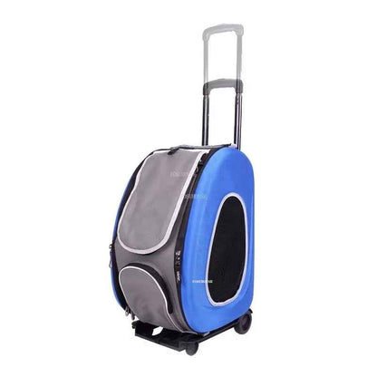Foldable Pet Stroller Trolley Backpack