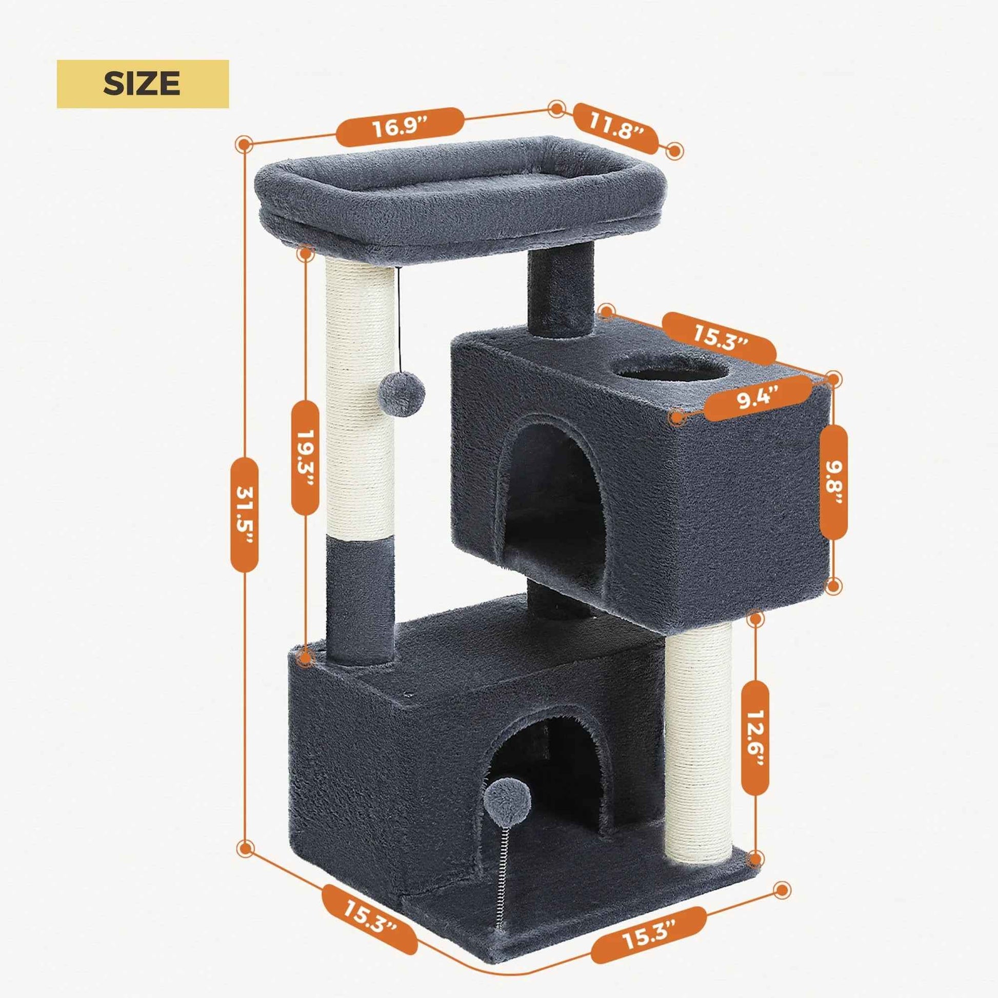 Cat Tower With Condos for Medium Cats