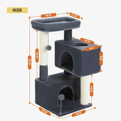 Cat Tower With Condos for Medium Cats
