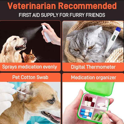Comprehensive Pet First Aid Kit for Dogs and Cats Emergency
