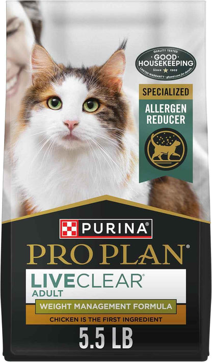 Purina LiveClear Weight Loss and Allergen Reducing Cat Food