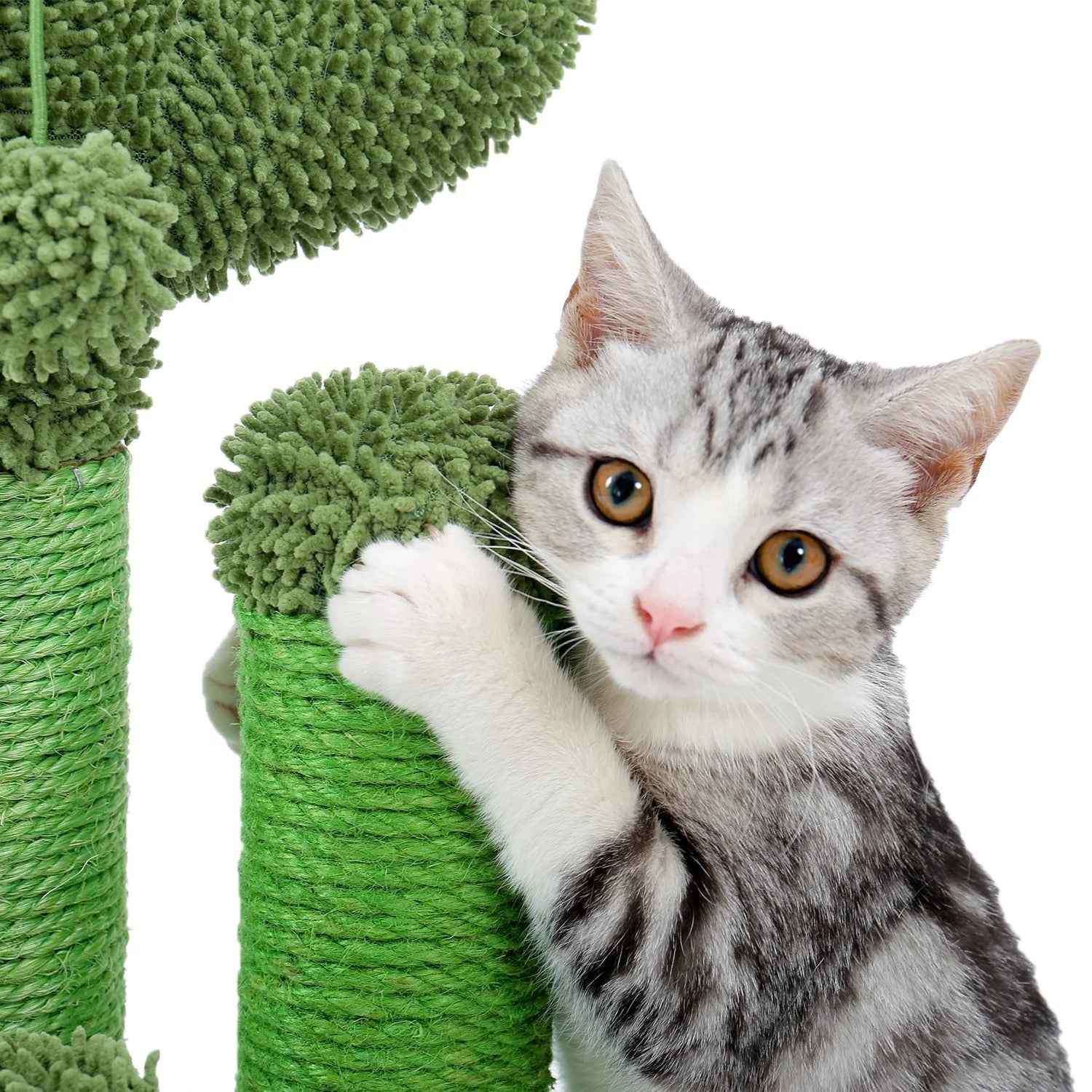 23" Cactus Cat Scratcher Post with Sisal Surface for Cats
