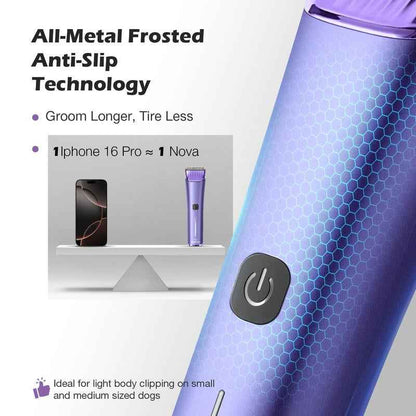 Cordless Dog Grooming Clippers with 5-in-1 Adjustable Blades