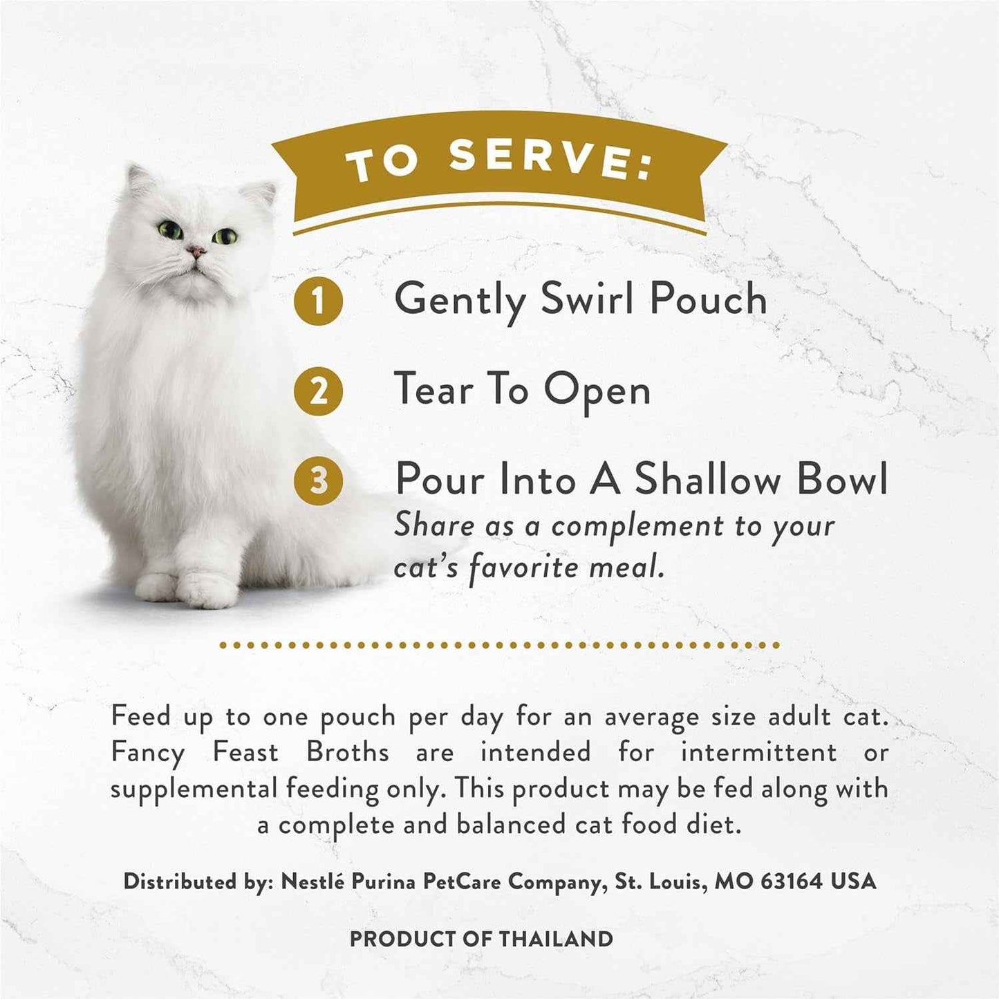 Purina Fancy Feast Senior Cat Broth Toppers White Chicken