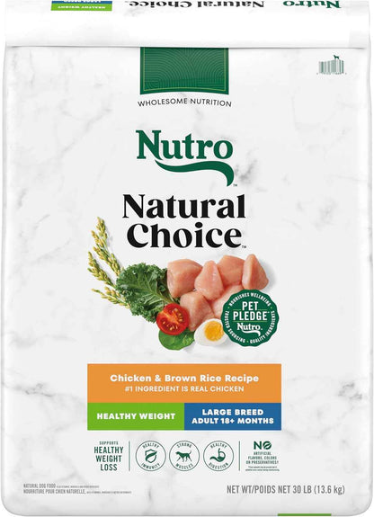 Nutro Natural Choice Large Breed Healthy Dog Food, Chicken & Brown Rice, 30 Lbs.