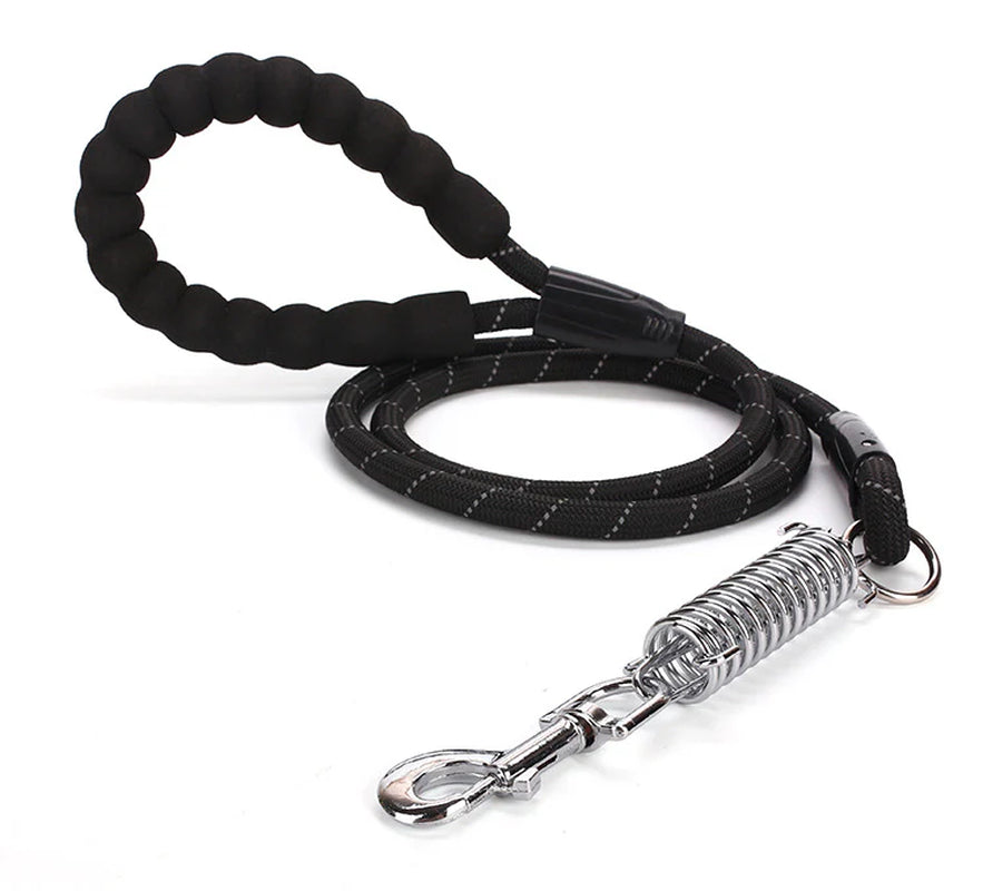 Pet Leash Reflective Nylon Spring Safety Tether Loop Rope - HuckMB Pet Supply