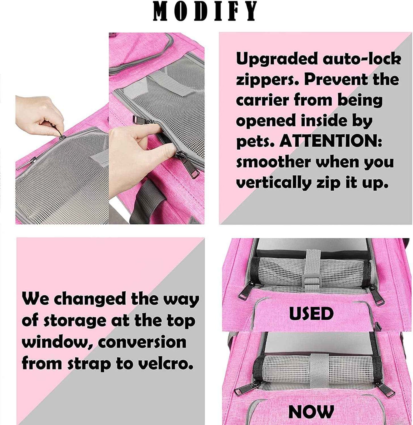Large Pet Carrier for Travel: Soft-Sided Cat & Dog Carrier