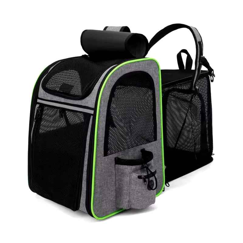 Durable Expandable Pet Backpack for Travel & Adventures