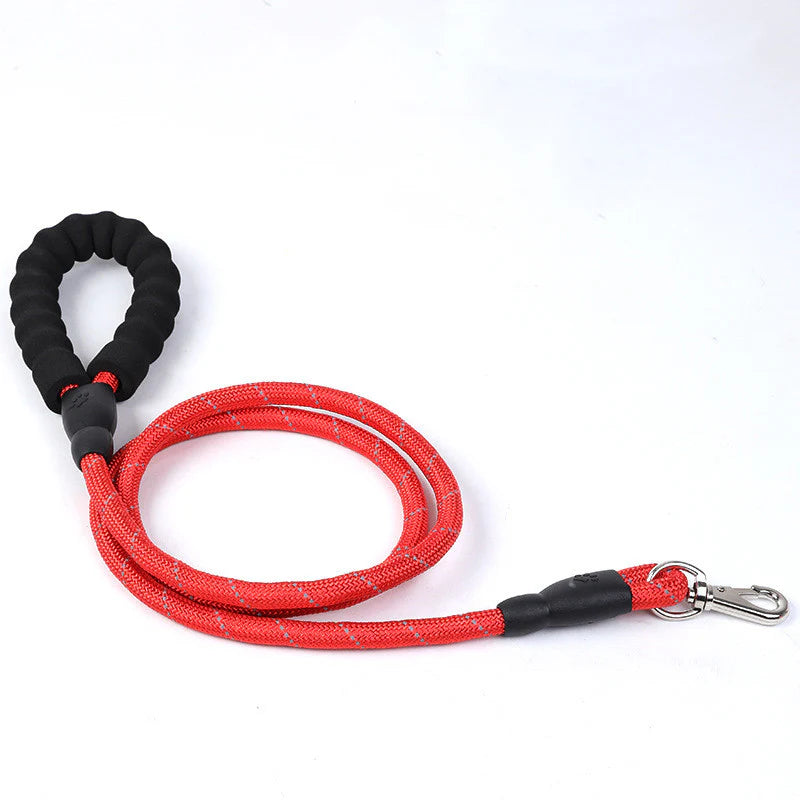Pet Leash Reflective Nylon Spring Safety Tether Loop Rope - HuckMB Pet Supply