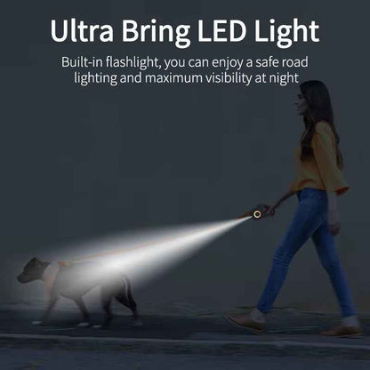 LED Retractable Dog Leash: Stylish & Safe Luminous Pet Lead