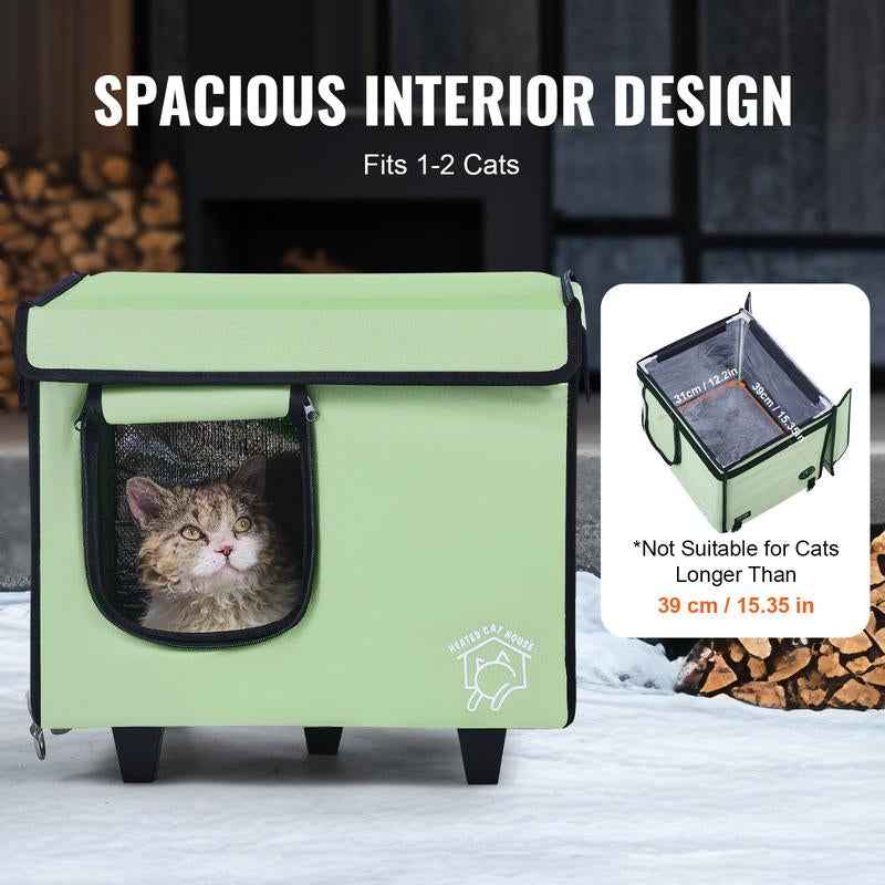 Heated Cat House Winter Protection