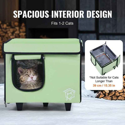 Heated Cat House Winter Protection